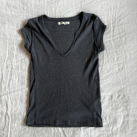 Free People Tee Size XS Grey - Picture 1 of 4